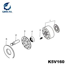 China Excavator Spare Parts K5V160 Hydraulic Main Pump Parts factory