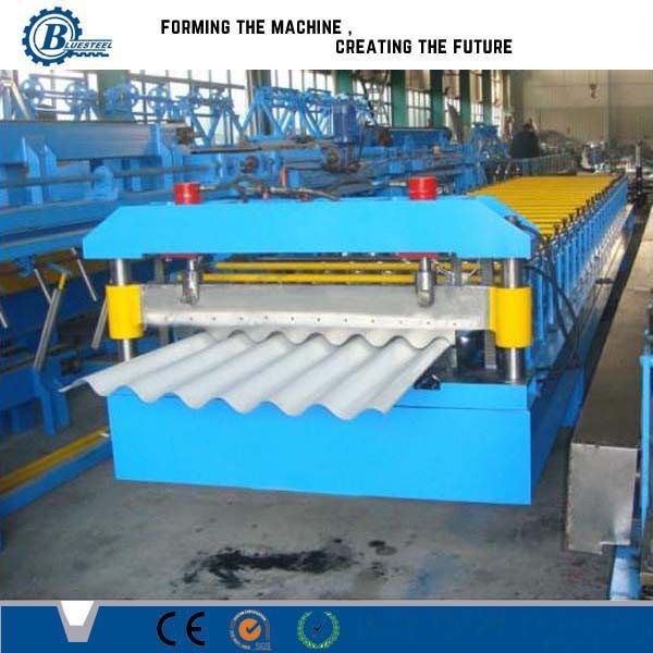 China Auto Roofing Sheet Corrugated Roll Forming Machine / Glazed Roof Panel Making Machines factory