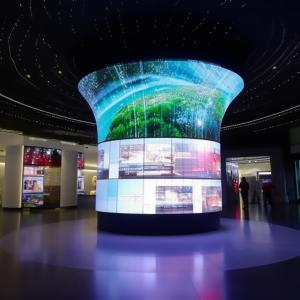 China Indoor Curved LED Screen Panel IP65 Creative LED Display ISO9001 factory