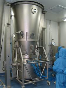 China Medicine 120kg/H Pelletizing Modular Fluid Bed Processor factory