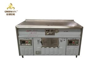 China Induction Heating Indoor Teppanyaki Grill Upper Exhaustion Double Burners factory