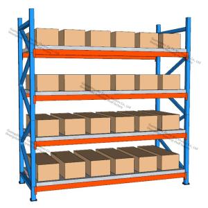 China 5 Tons 5000 KG Shelves Carton Box Heavy Duty Racking Customized Color factory