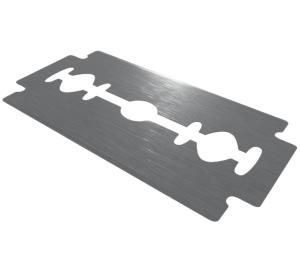 China double edge shaving barber custom logo double edge razor blade with Germany material factory
