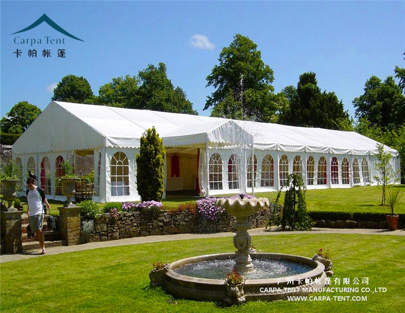 White / Clear Fabric Large Wedding Tents In Kenya / Backyard Tent Party