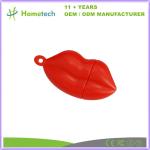 PVC Cute Lip Shape Customized USB Flash Drive Custom Mouth USB Memory Stick 8GB