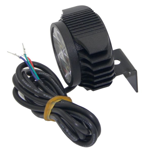 12W Front LED Electric Scooter Bicycle Light 2-in-1 Waterproof Bright Horn Headlight Ebike 12-80V Battery Powered for Bicycle