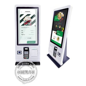 24 Inch WiFi Desktop Self Service Payment touch screen Kiosk Supporting NFC
