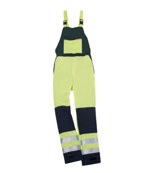 HIVIS Fire Retardant Bib Trousers , 99% cotton anti-statics fabric safety bib