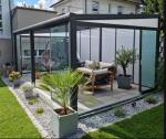 Polygon Roof Molding Glass Sunroom For Double Glazed Greenhouse Aluminum Sunroom