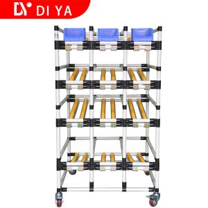 China Metallic Roller Track System DY53 , Multi Layer Pipe Rack Storage factory