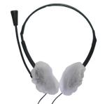 Non Woven Earphone Cover Black / White /Blue Nonwoven Disposable Hygienic