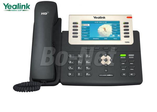 Color Screen Video Conference HD IP Phone SIP-T29G Yealink T2 Series 1 Year