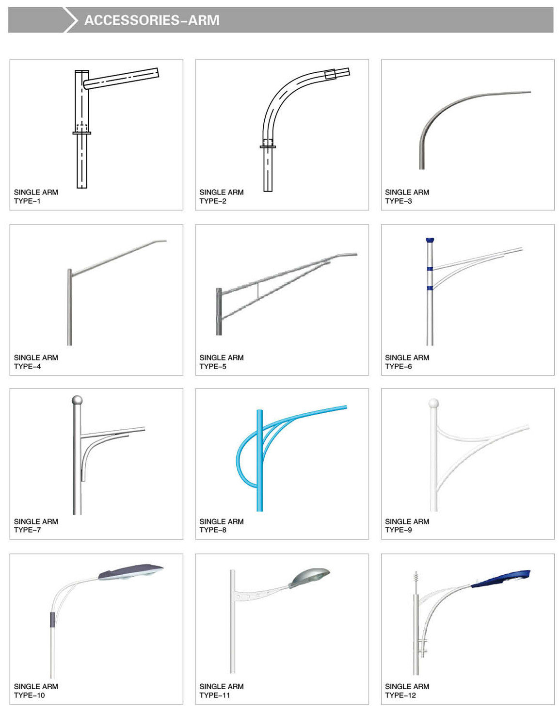 ODM / OEM Outdoor Lighting Pole High Mast Pole 2mm - 30mm Thickness