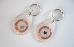 China ABS Transparent RFID Key Fob Custom TK4100 Chip 2 - 10cm Reading Distance factory