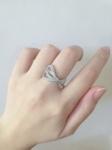 Bow Knot 925 Sterling Silver Rings Adjustable For Women 2mm-10mm