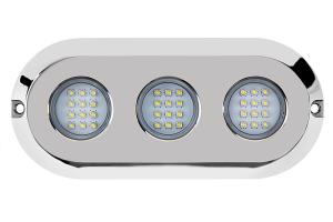 China Oval Transom 180W Underwater LED Boat Lights factory