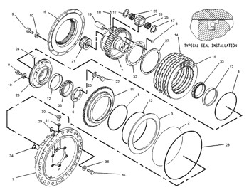 7T-3566 Engine 1W2072 Piston Body .040 Cylinder Liner 7T3566 Piston Ring 1W-2072