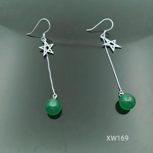 China 2018 New Style 925 sterling silver white pearl earrings freshwater drop stud jewelry XW169 factory