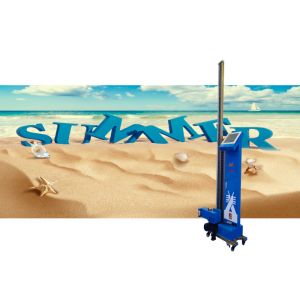 Smart Touch Computer Foldable Rail 3d Wallpaper Printing Machine