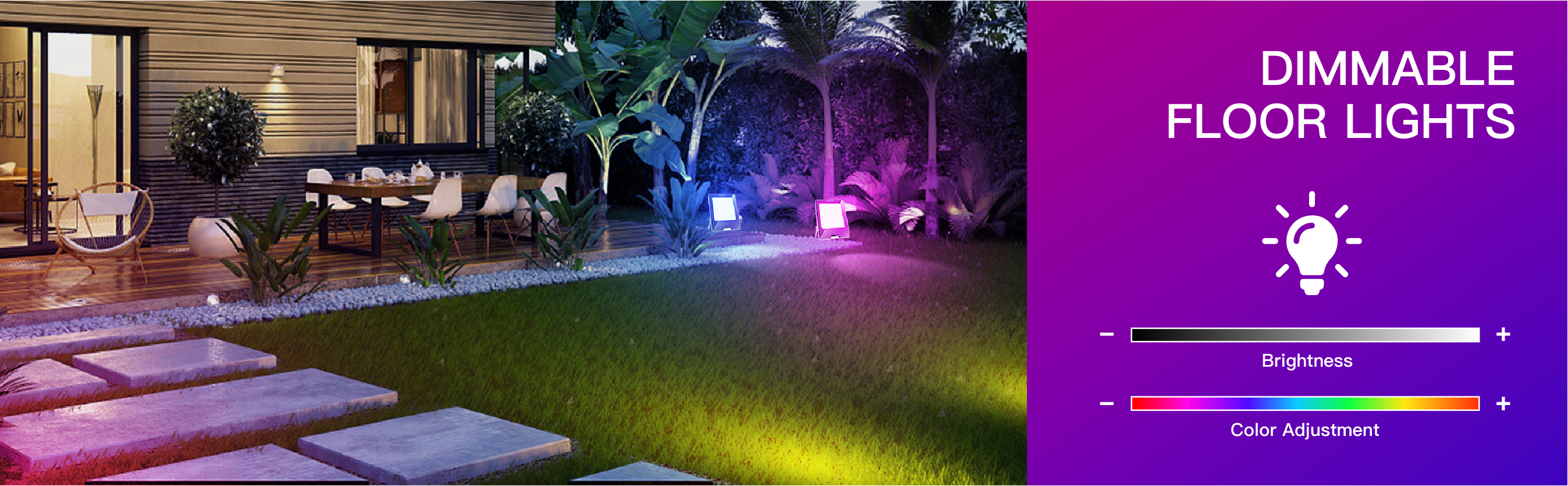 Waterproof Outdoor RGB LED Floodlight Smart IP66 LED Flood Light 100W