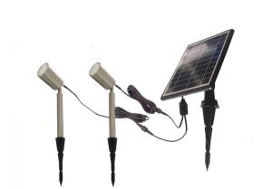 China Waterproof Solar Landscape Spotlights Stainless Steel Outdoor 3.7V 4000mAh factory