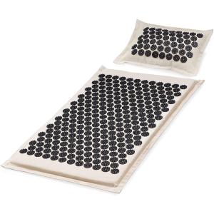 China Linen Brown Natural Acupressure Mat 50pcs Acupressure Pillow For Headaches factory