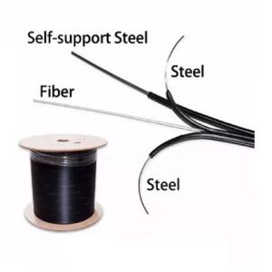 China 1 Core FTTH Drop Cable Steel Wire Strength Member G657A LZSH Jacket factory