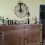 Vintage Wall Mounting Metal Cycle Wall Decor Customized For Restaurant