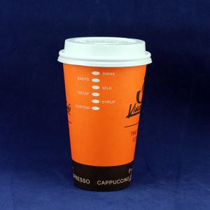 China Disposable Double Wall Paper Cup With Lid 300ml 10 Ounce Eco Friendly factory