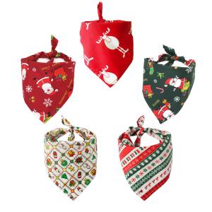 China Classic Style Personalized Pet Bandana Solid Pattern Cute Dog Bandanas factory