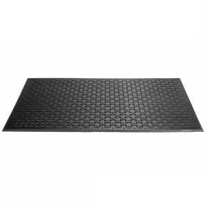 China Commercial Rubber Mat With Drainage Holes Kitchen Dog Bone Mat With Bevel Edge factory