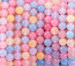 China 4/6/8/10/12mm Natural Pink Morganite Gemstone Beads Support Customization factory