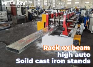 China Full Automatic Heavy Duty Box Beam Rack Roll Forming Machine 10m/Min 30Kw factory