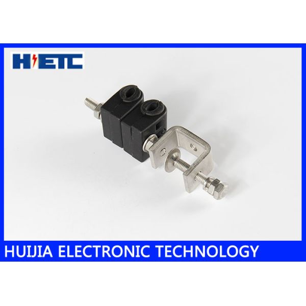 China 5/4" Feeder Cable Reusable Cable Clamps , Through Core Type Telecom Tower Black Cable Clips factory