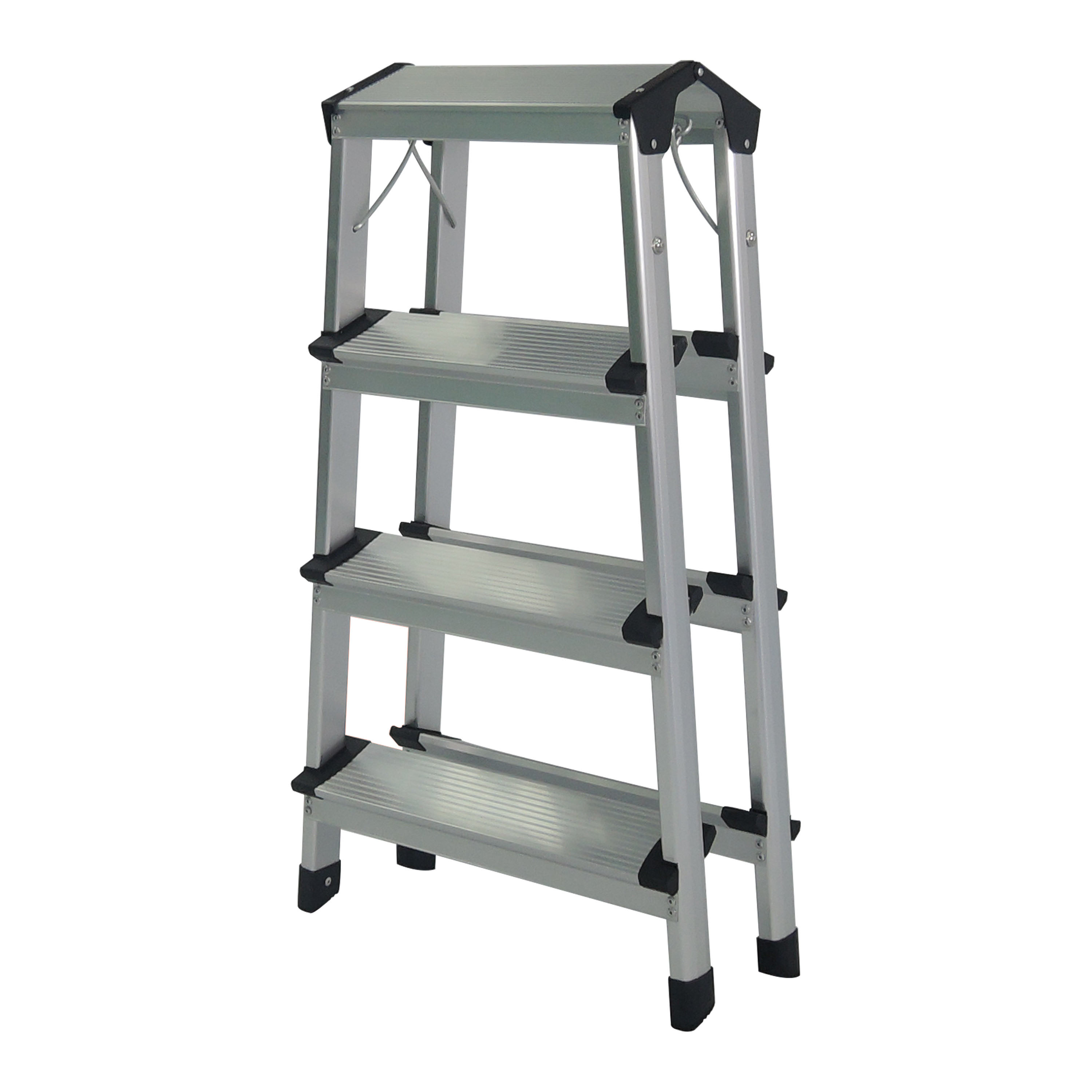 Compact Size Aluminum Step Stool 2x4 Steps Easy To Carry And Store