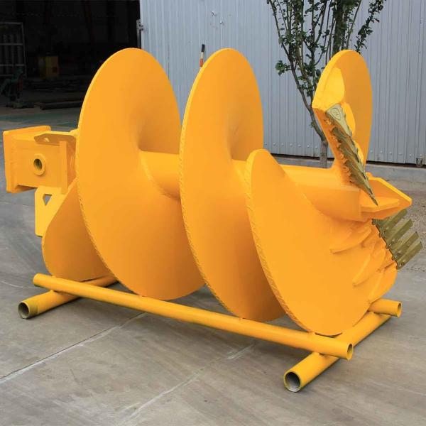 China Double Cut Soil Or Rock Drilling Auger And Auger Teeth Drilling Buckets factory