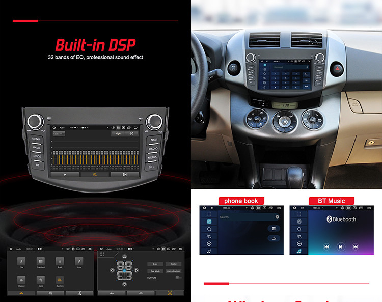 Toyota Rav4 Android Octa Core Car Audio With Buttons Support Carplay And Android Auto