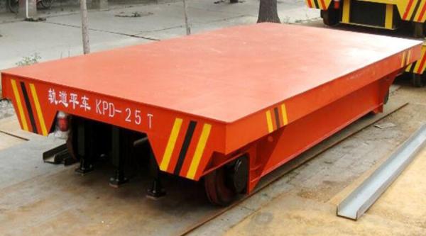 Remote Control Electric Flat Car Easy Operation for Industrial Cement Transporti
