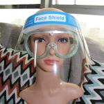 Head Wearing Clear Plastic Face Shield Et Film Anti Fog Splash Protection