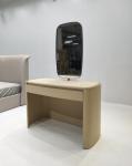 Luxury Nordic Modern Dressing Table With Mirror And Lights , 0.6m Modern Bedroom