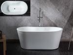 Freestanding Artificial Stone Bathtub 170CM For Office Building