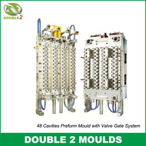 China 48 cavities preform mould with valve gate system factory
