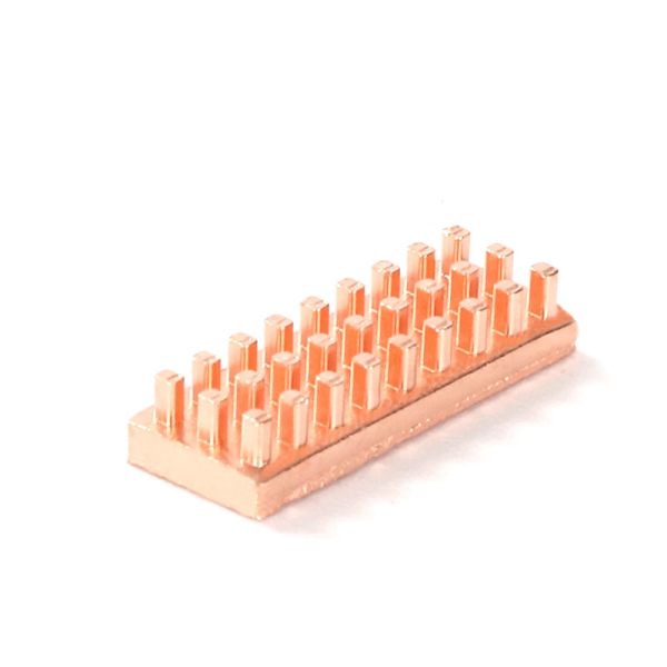 China Practical Anodizing Copper Heat Sink Multipurpose Rectangle Shape factory