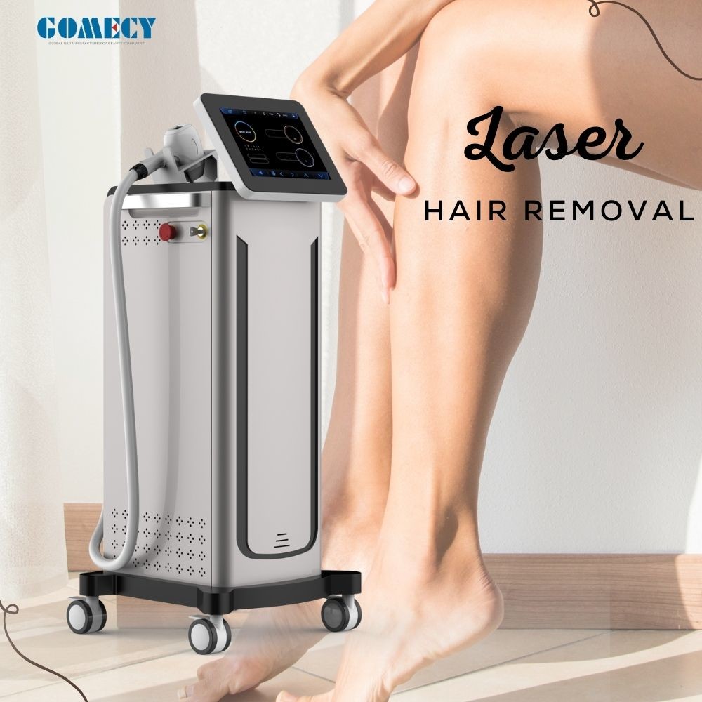4 Wavelength 755nm 808nm 1064nm Diode Laser Hair Removal Machine with Cooling System