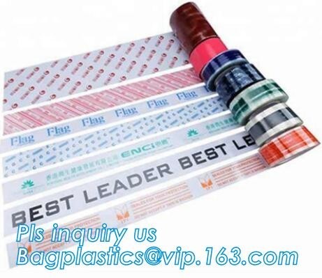 China Custom Logo Printed clear packing tape adhesive for bopp tape,Adhesive Bopp Packing Tape,48mm super clear packing BOPP p factory