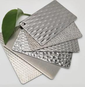 China Ss304 201 Embossed Linen Stainless Steel Sheet Decoration Plate factory