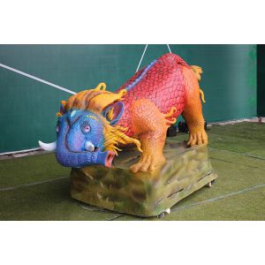 China Attractive Remote Control Animatronic Artificial Animals For Playground on sale