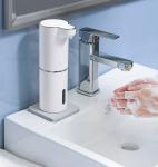 300ML White Sensor Soap Dispenser 800mAh Countertop Commercial Bathroom