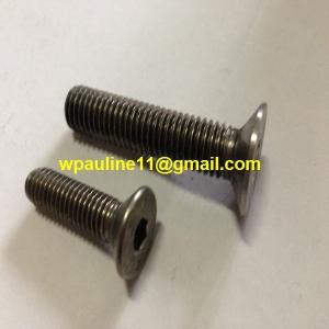 China AISI321 countersunk socket screws factory