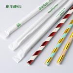 Commercial Biodegradable Kraft Paper Straw For Christmas Party